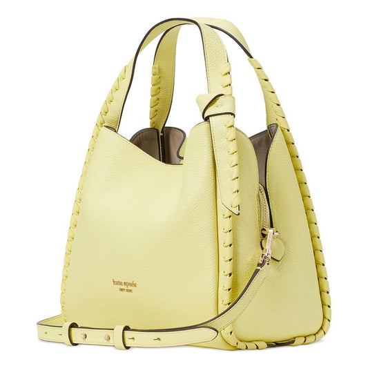 Knott Whipstitched Pebbled Leather Small Shoulder Bag