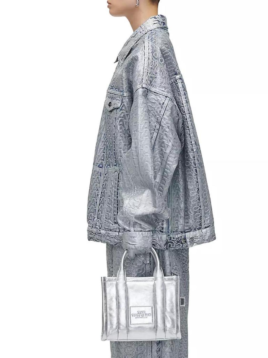 The Mini Metallic Leather Tote Bag