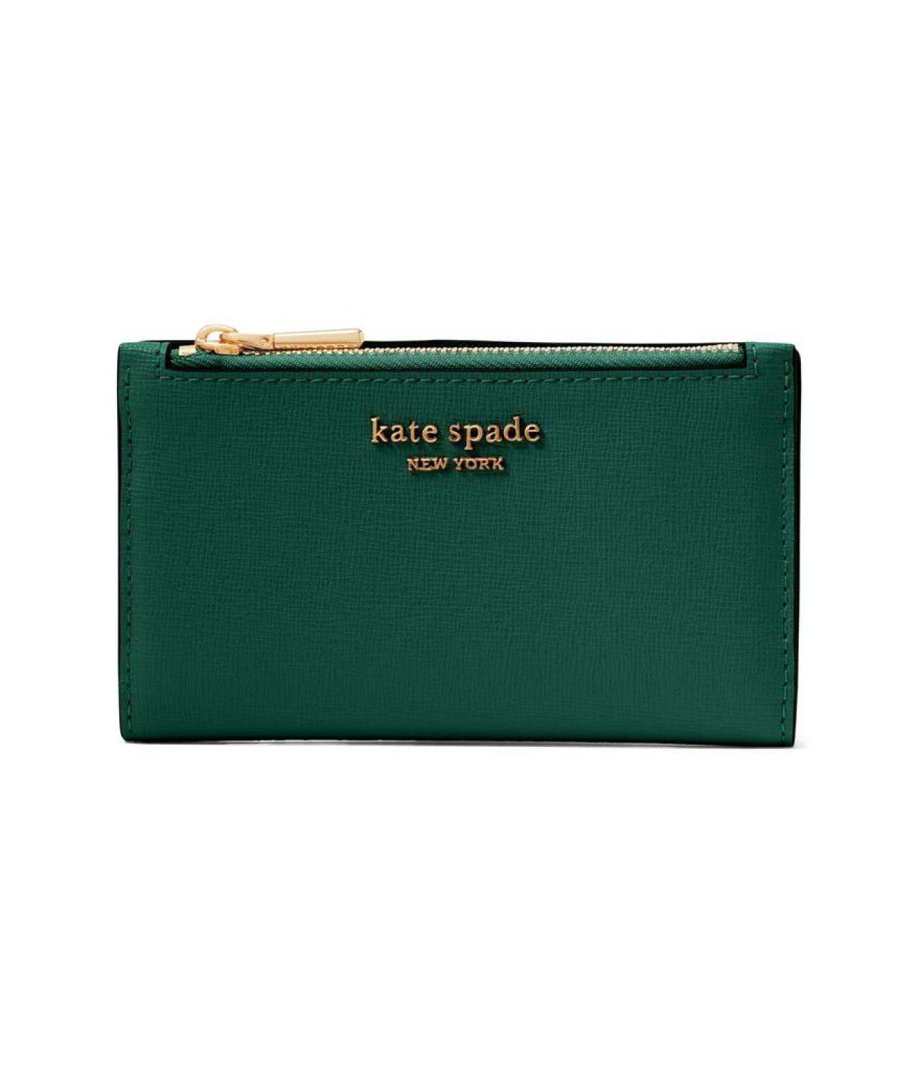 Morgan Saffiano Leather Small Slim Bifold Wallet