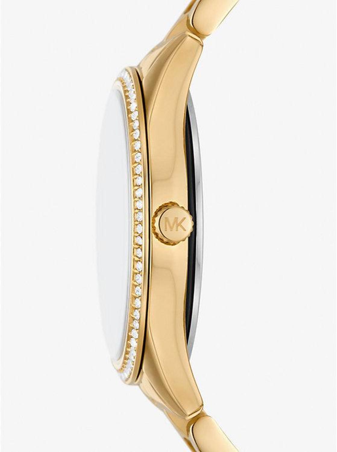 Mini Lauryn Pavé Gold-Tone Watch