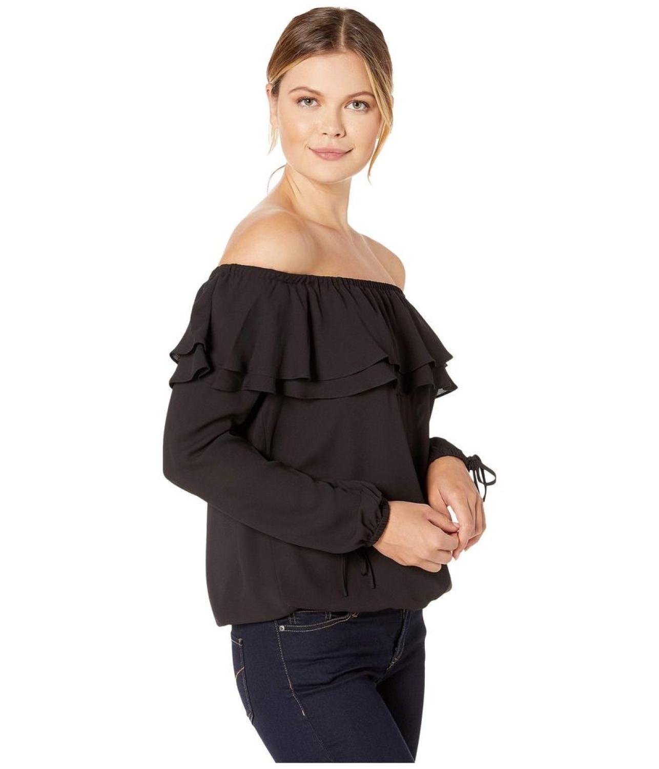 Ruffle Peasant Top
