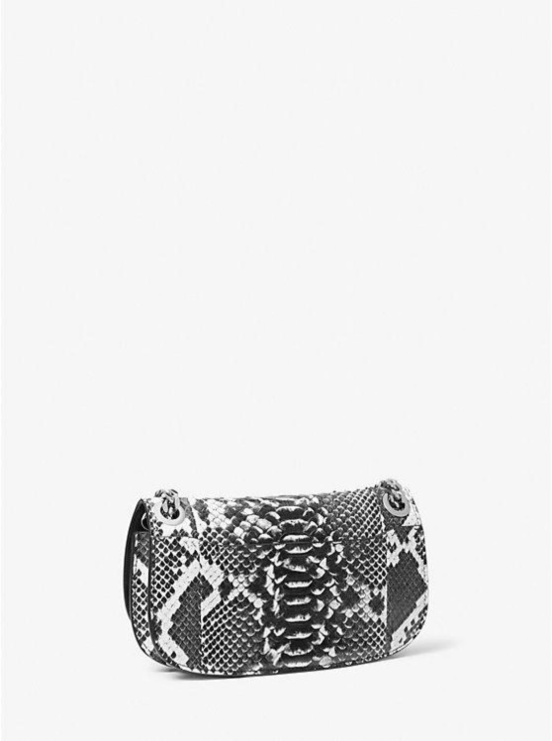 Christie Mini Python Embossed Leather Envelope Bag