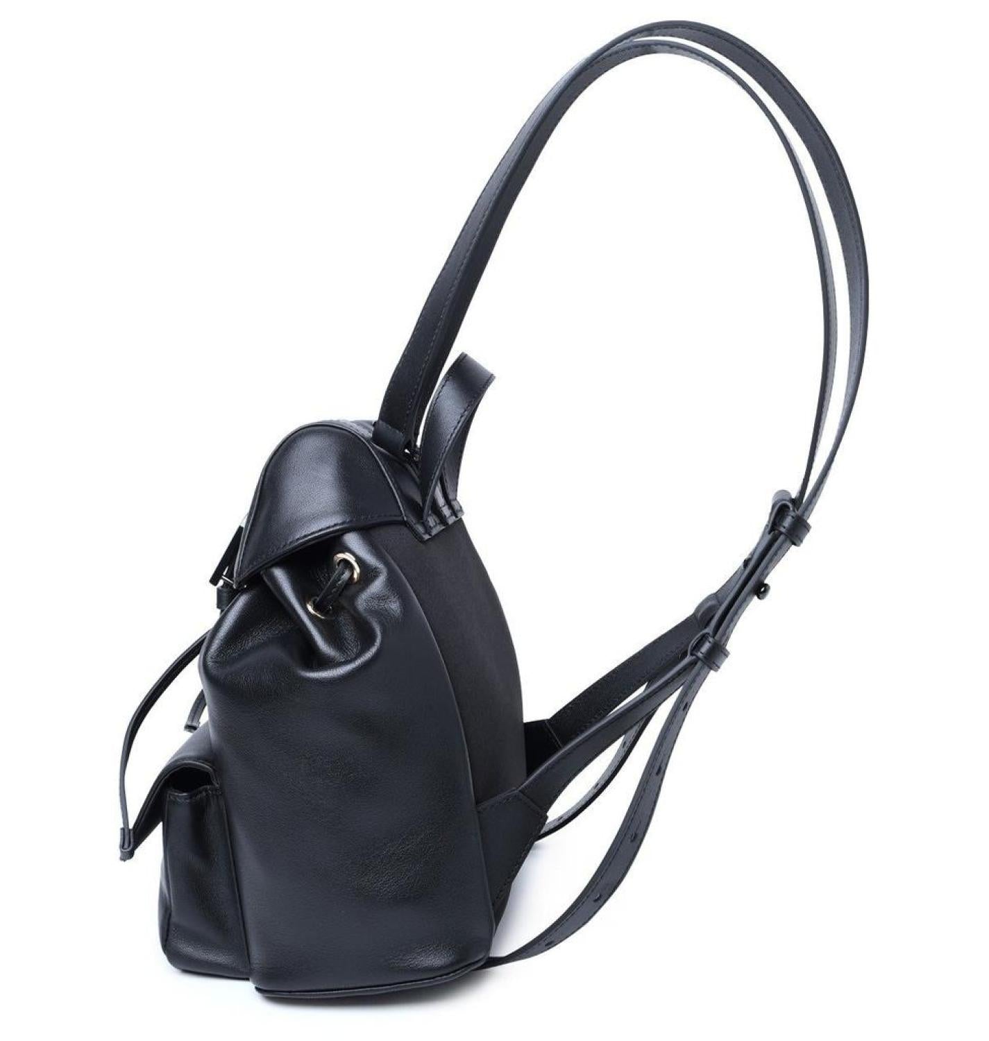 Furla Logo Plaque Drawstring Backpack