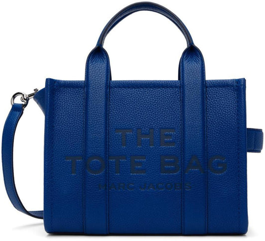 Blue 'The Leather Small' Tote