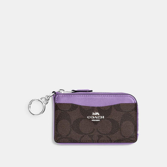 Coach Outlet Multifunction Card Case In Signature Canvas