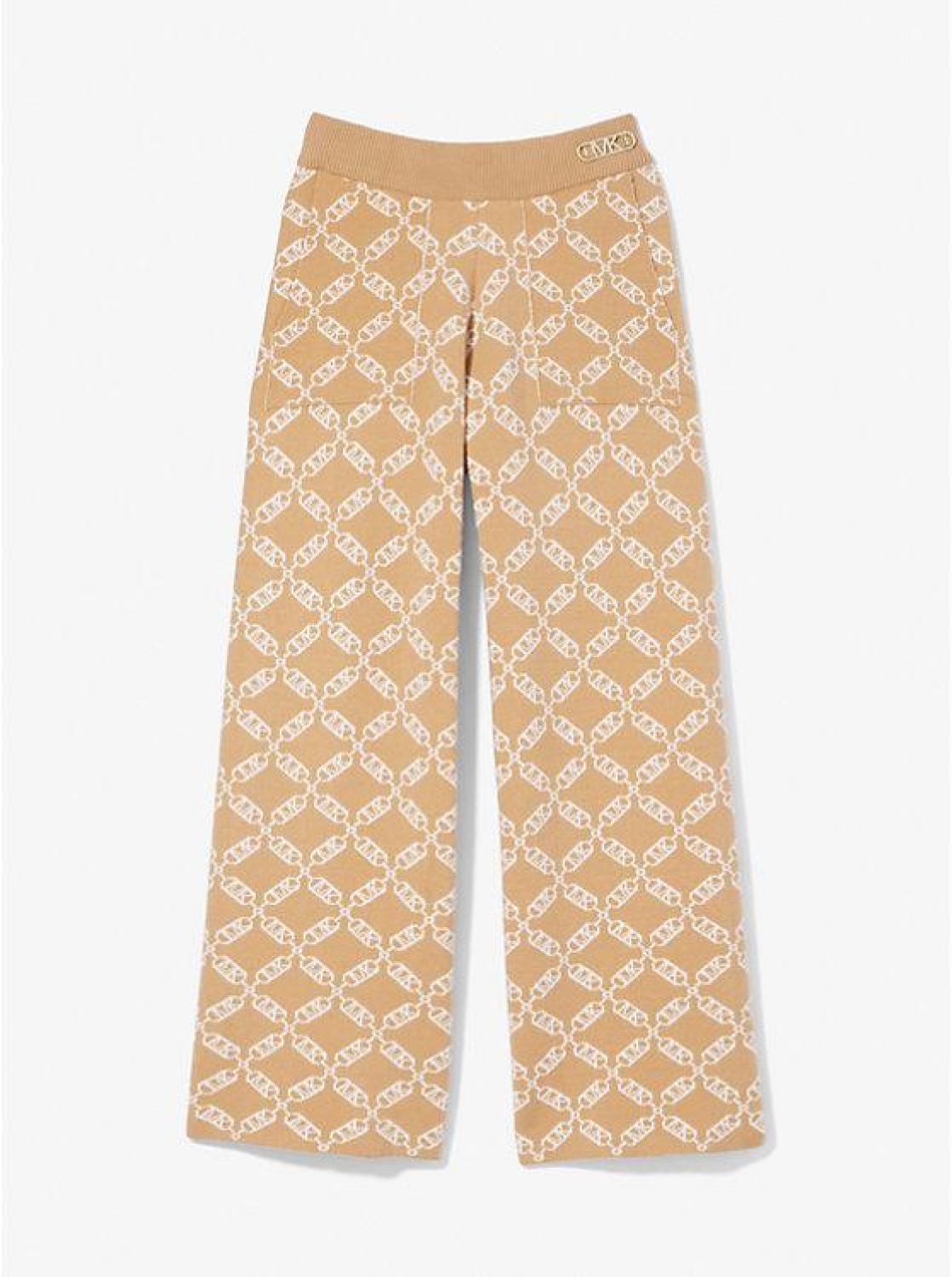 Empire Logo Print Knit Track Pants