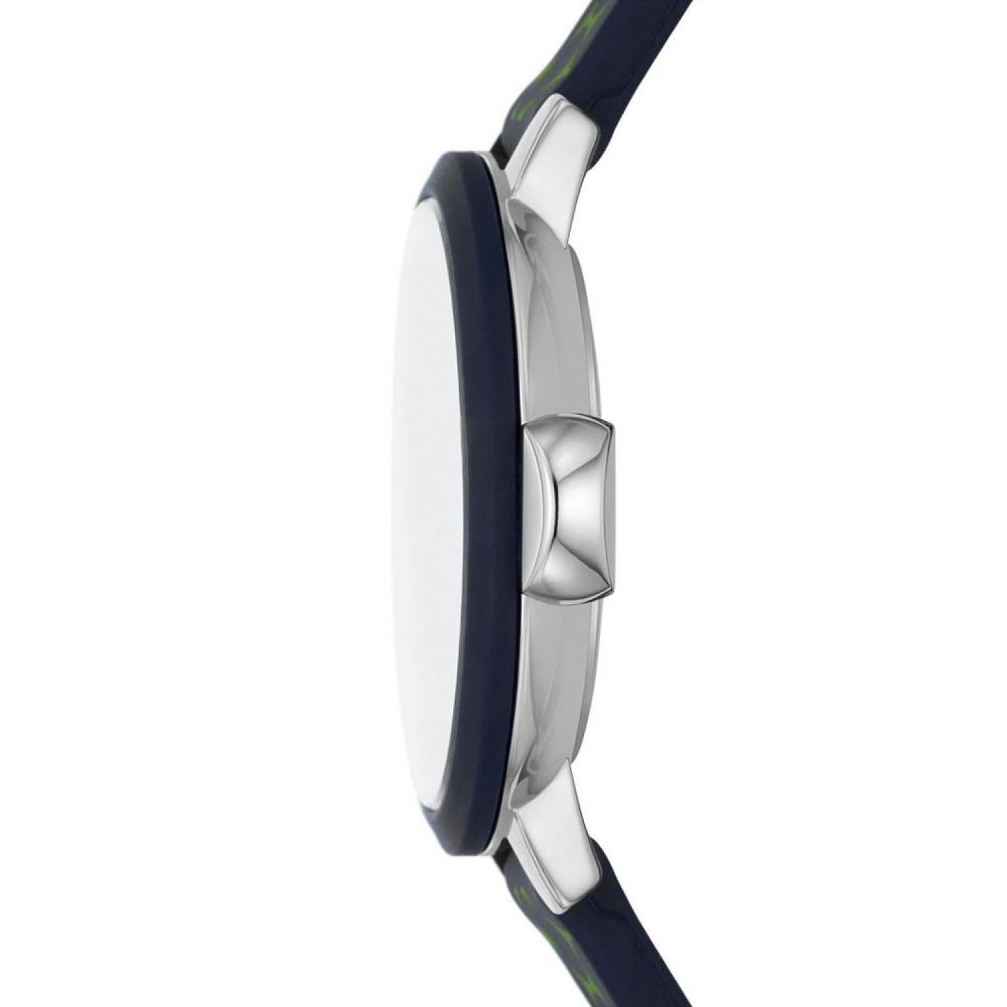 Women's Park Row Three Hand Quartz Blue and Green Silicone Watch 34mm