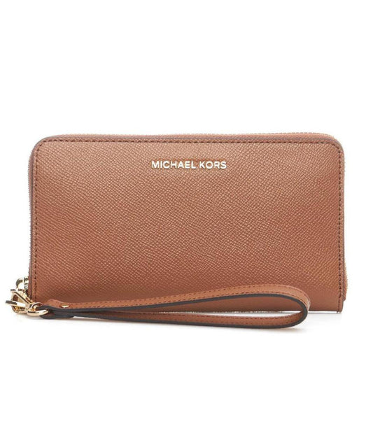 Michael Michael Kors Logo Plaque Zipped Large Smartphone Wallet