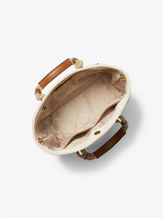 Talia Small Cotton Canvas Tote Bag