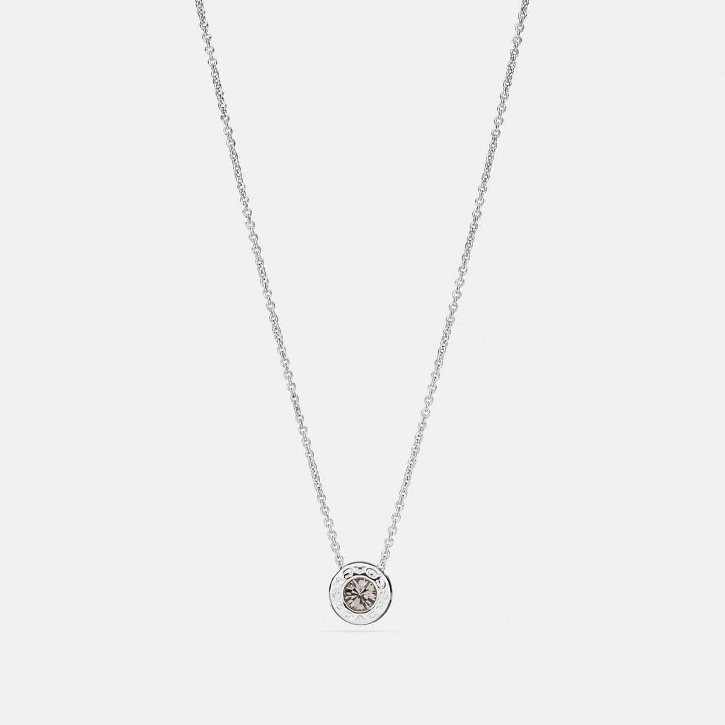 Coach Outlet Open Circle Stone Strand Necklace