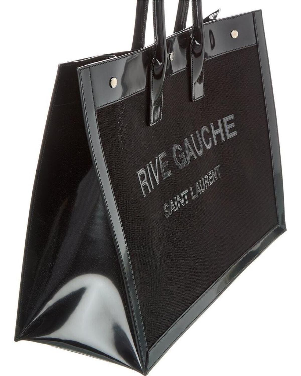 Saint Laurent Rive Gauche Mesh & Leather Tote