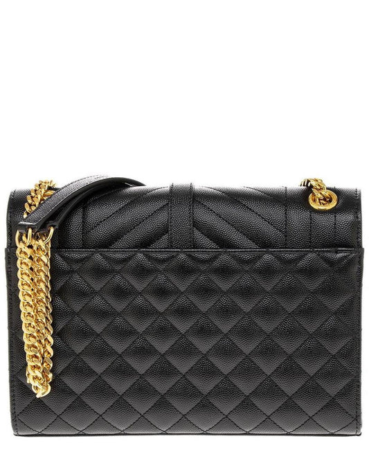 Saint Laurent Envelope Medium Leather Crossbody