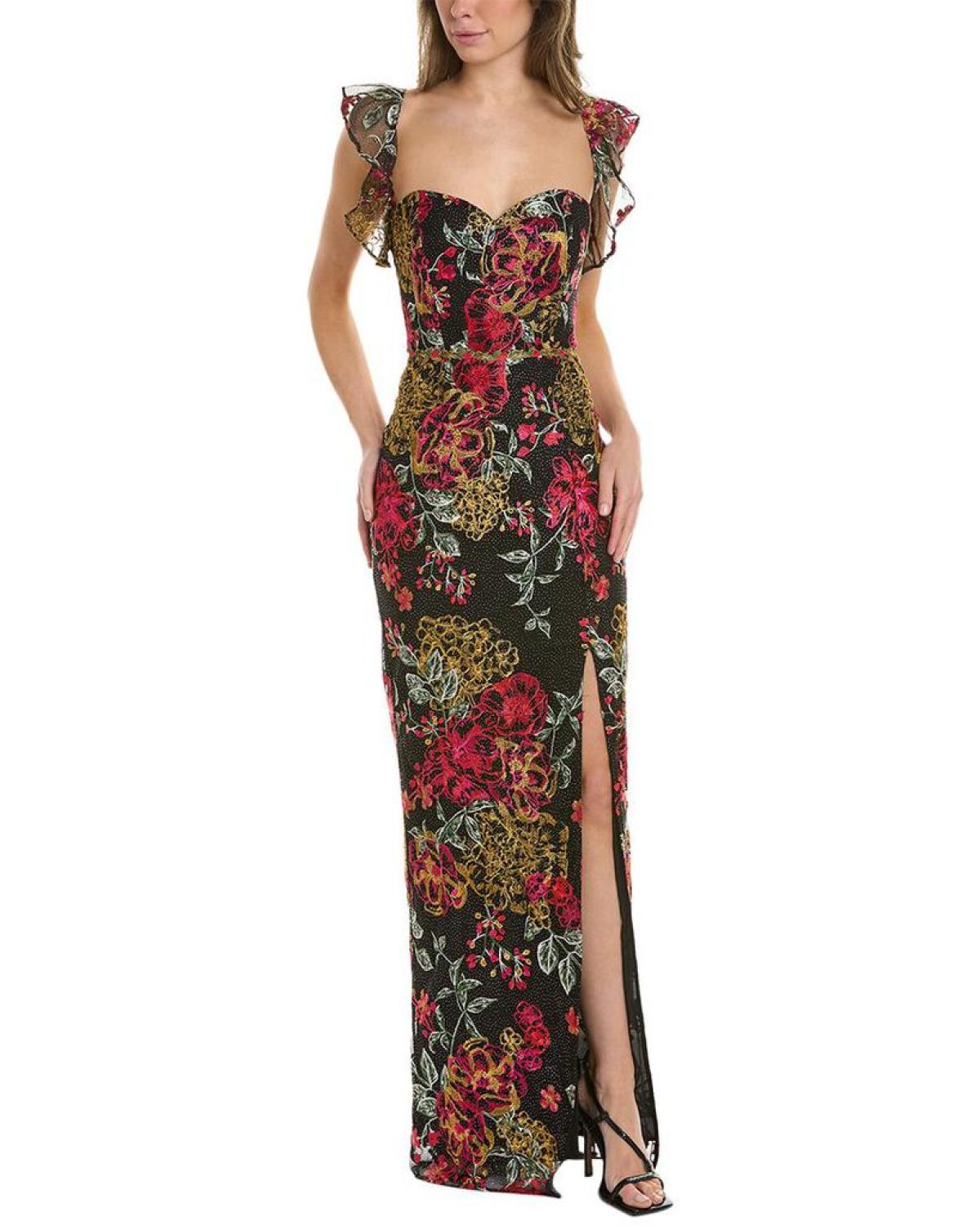 Marchesa Notte Sweetheart Column Gown