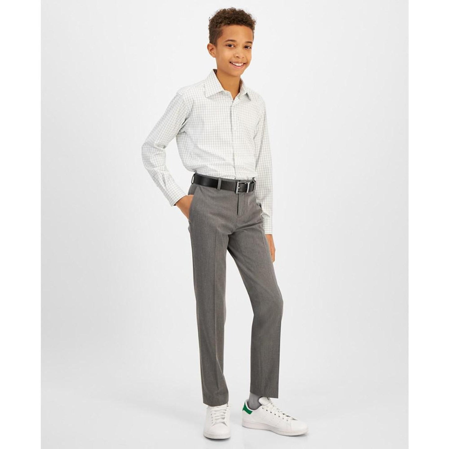 Big Boys Classic Fit Stretch Dress Shirt