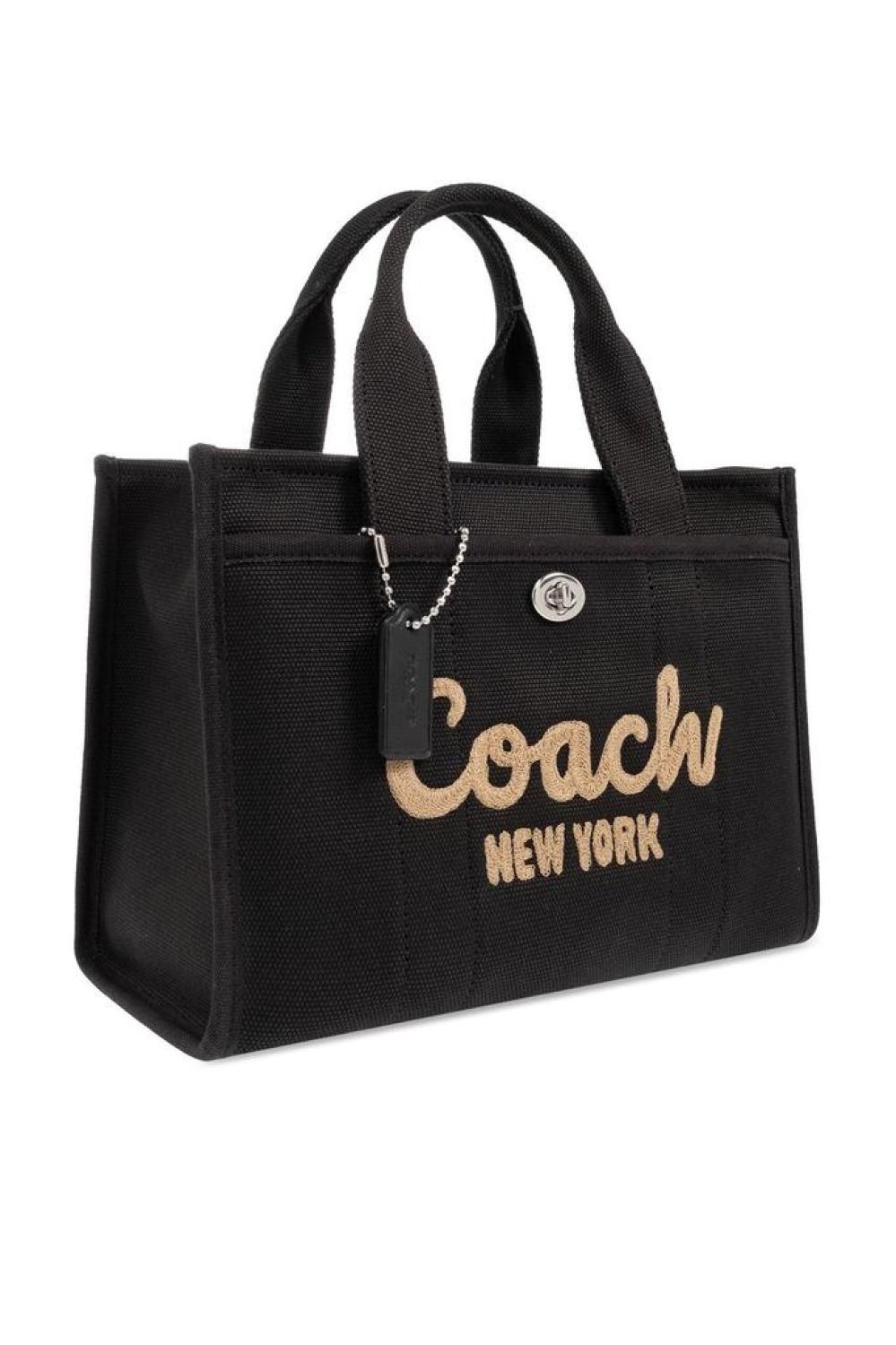 Coach Logo Embroidered Tote Bag