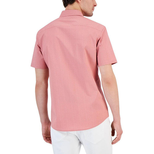 Men's Slim-Fit Geo-Print Shirt