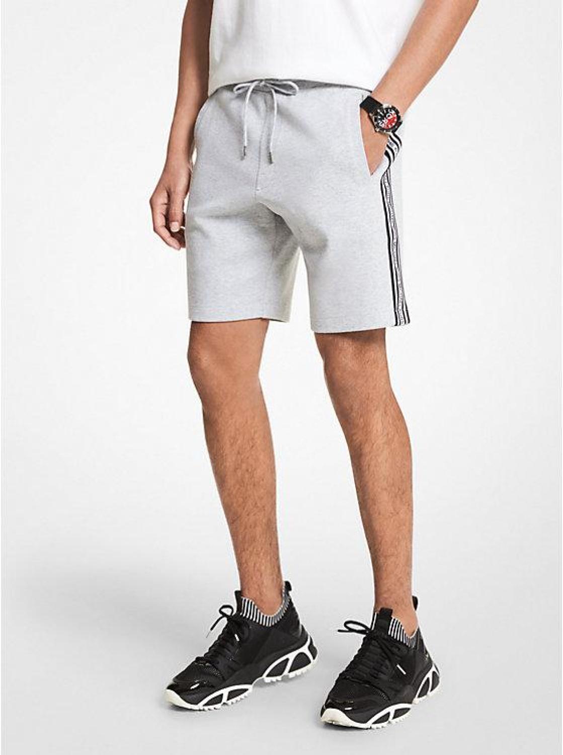 Logo Tape Cotton Blend Shorts