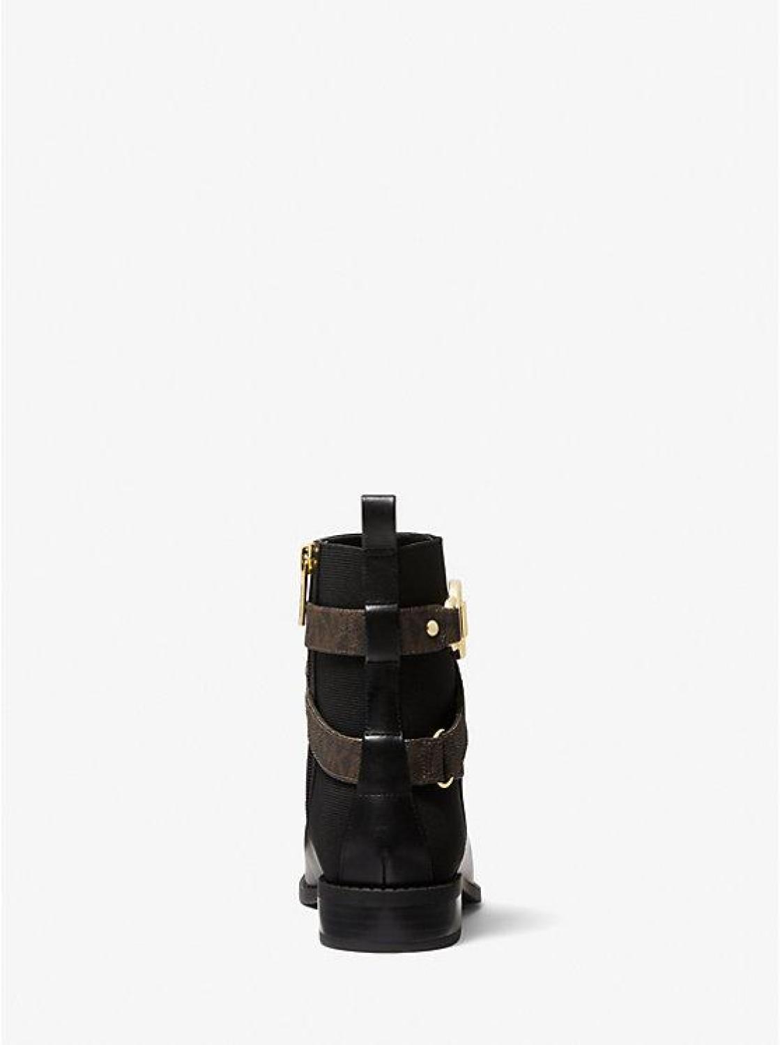 Rory Logo and Leather Ankle Boot