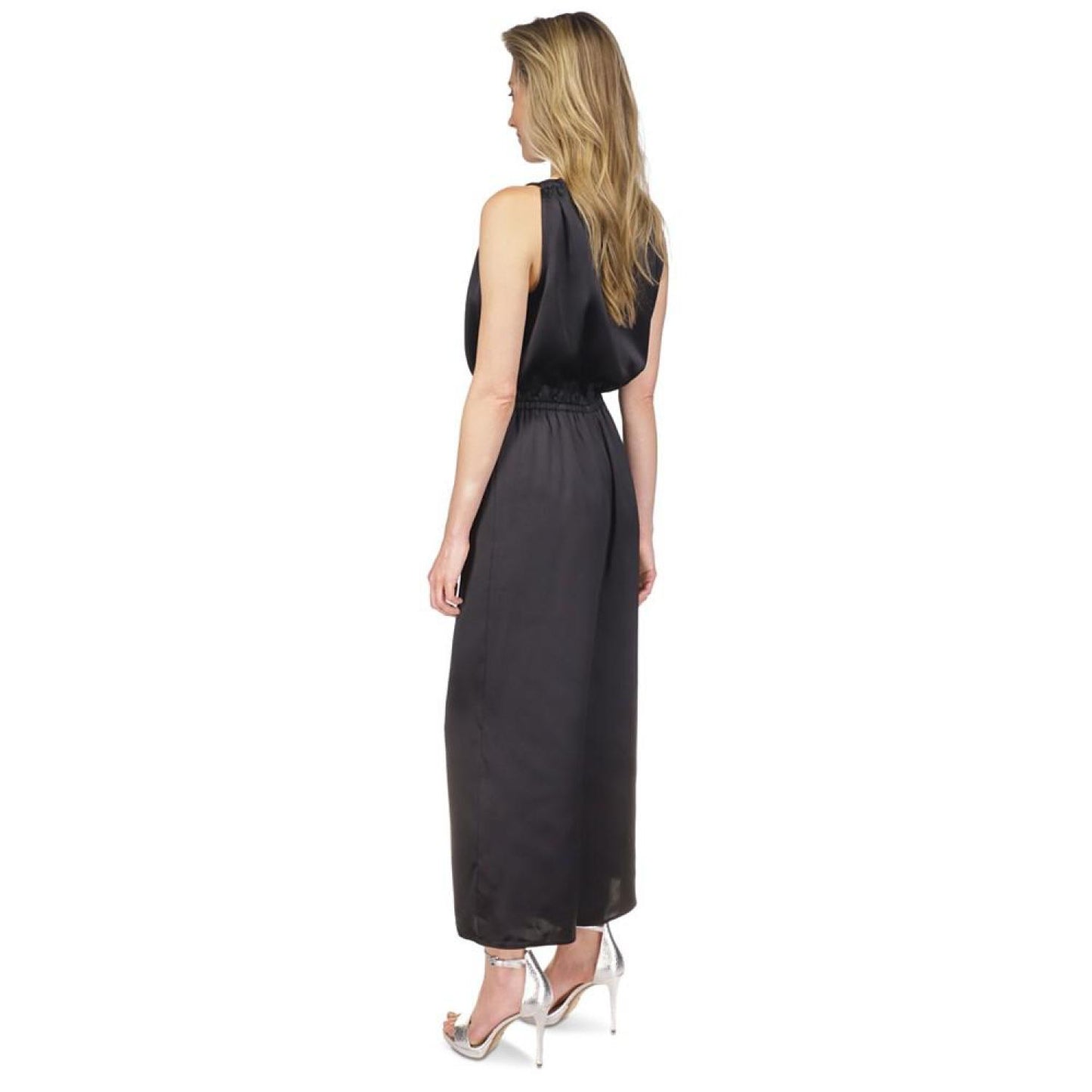 Women's Rhinestone-Strap Surplice Jumpsuit, Regular & Petite