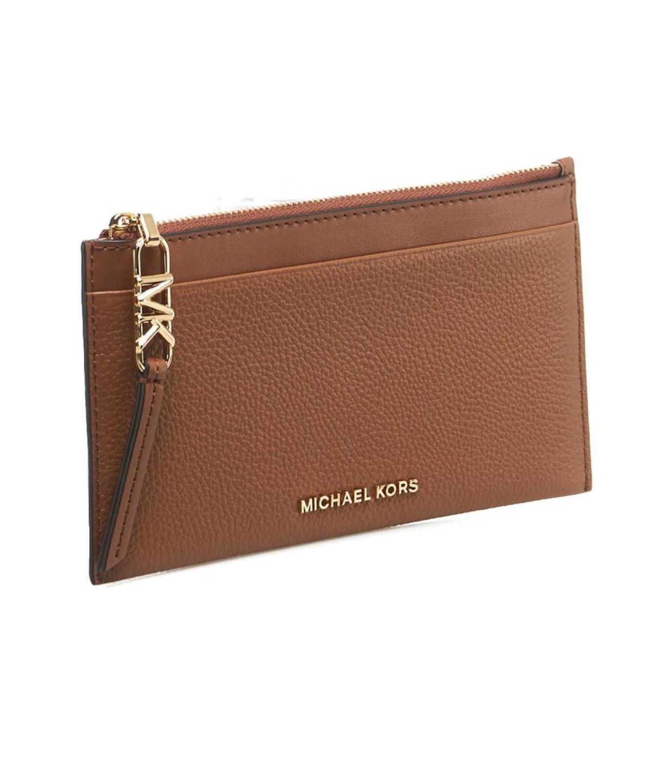 Michael Michael Kors Logo Plaque Zipped Wallet