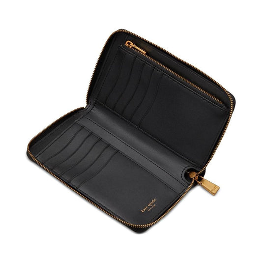 Katy Textured Leather Zip Around Wallet