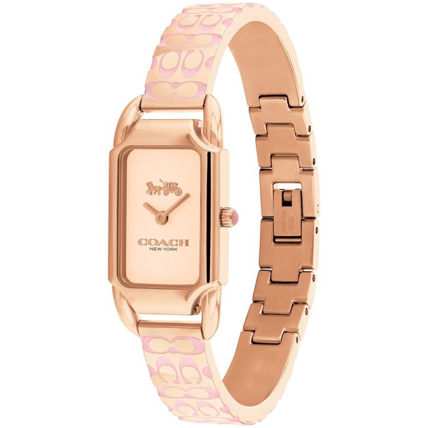 Women's Cadie Rose Gold-Tone Stainless Steel Bangle Bracelet Watch 17.5 x 28.5mm