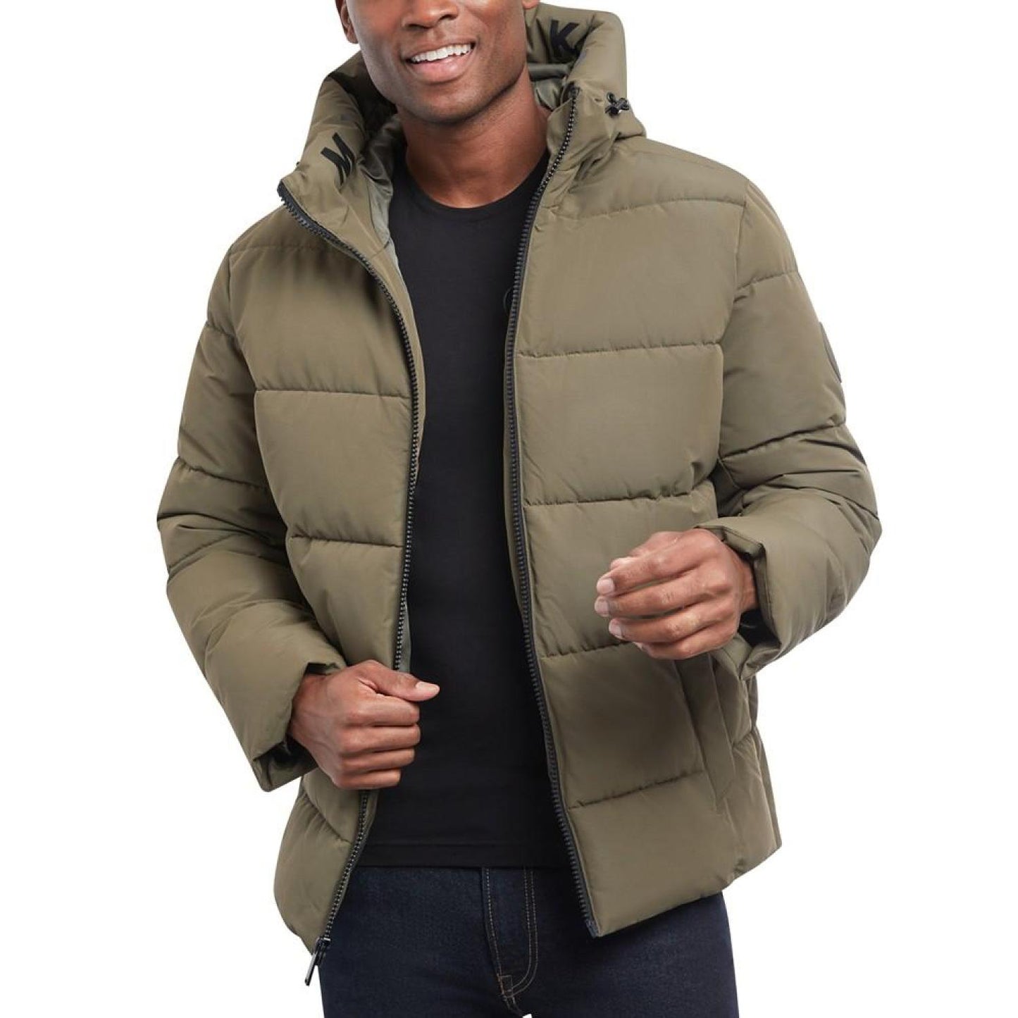 Men's Quilted Hooded Puffer Jacket