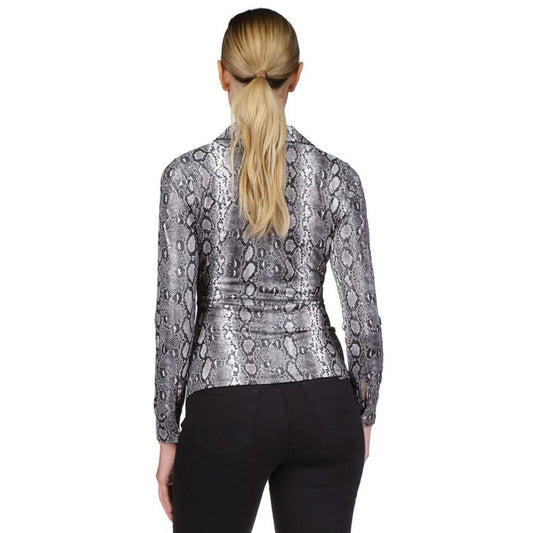 Women's Printed Twist-Front Shirt, Regular & Petite