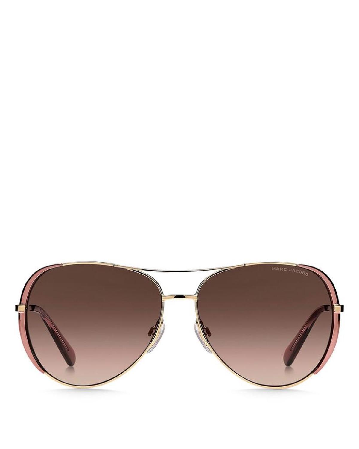 Marc Aviator Sunglasses, 59mm