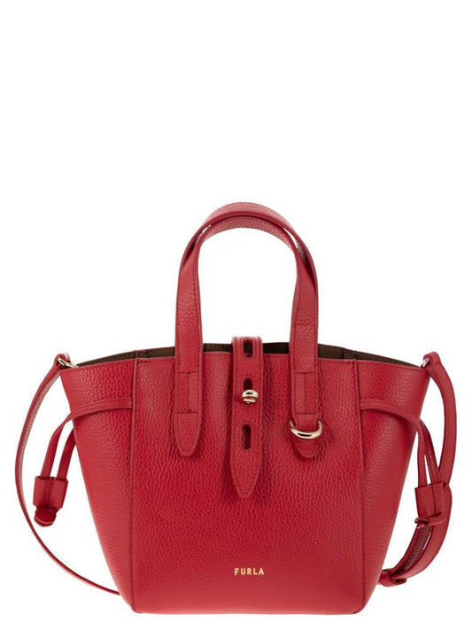 Furla Net Logo Printed Mini Tote Bag