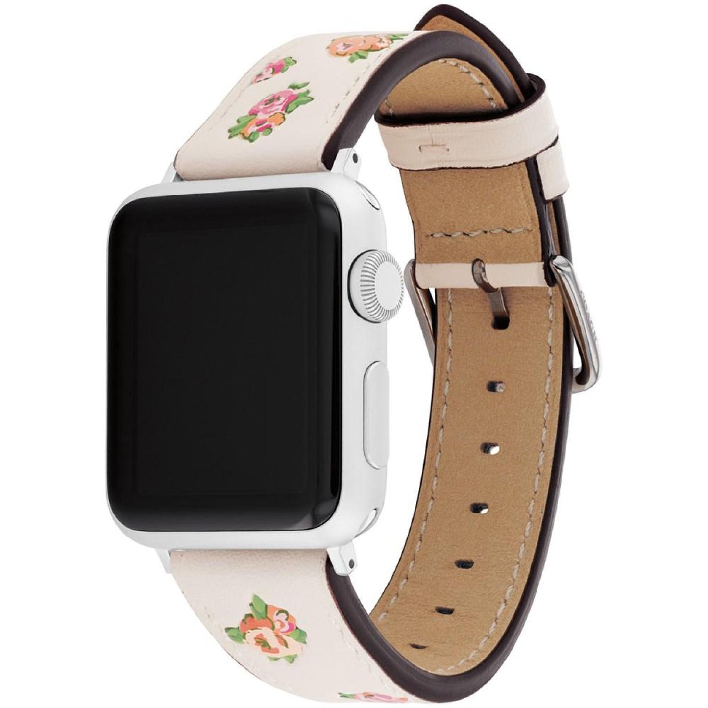 Women's Chalk Floral Leather Apple Band 38mm, 41mm