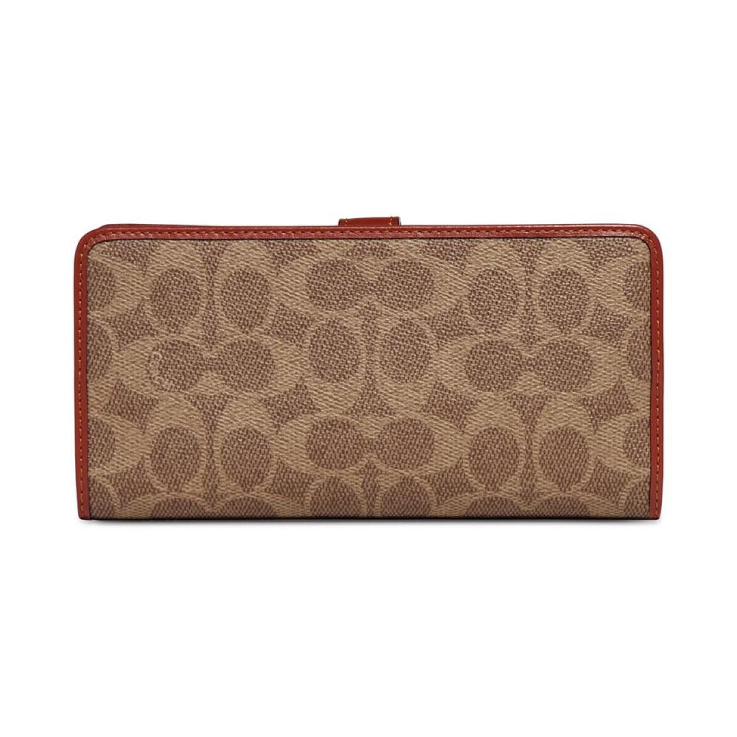 Signature Monogram Coated Canvas Skinny Wallet