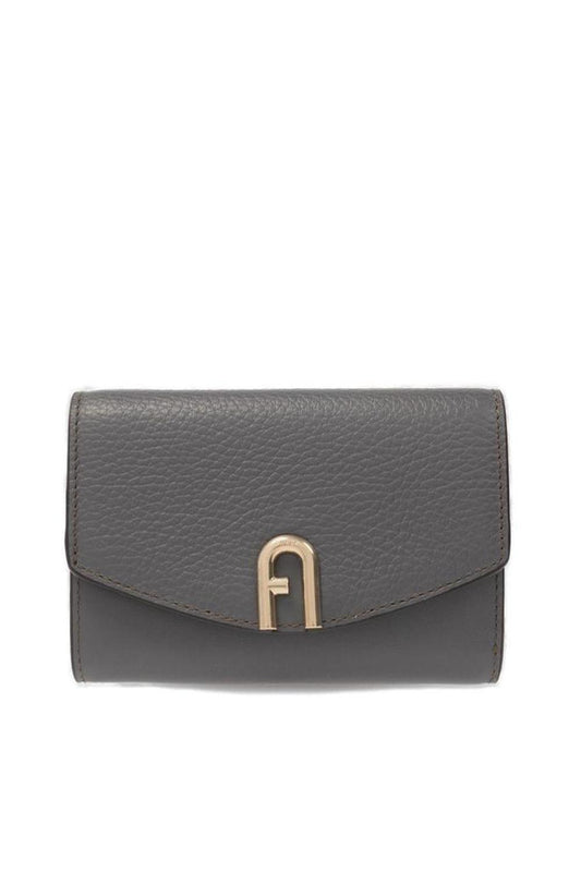 Furla Logo Plaque Zip Detailed Wallet