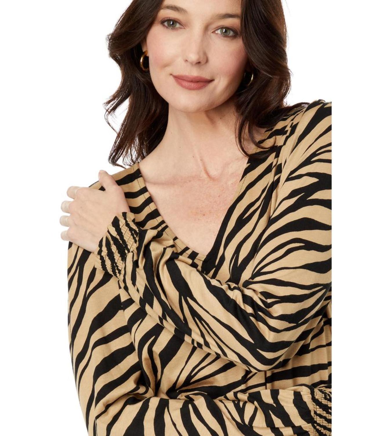Tiger Smock Top