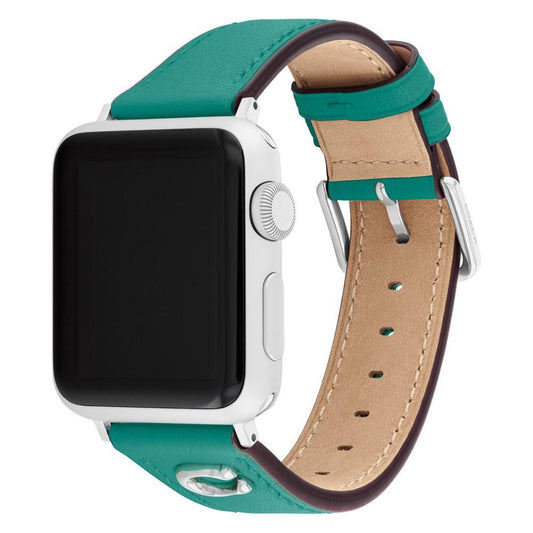 Women's Green Leather Band 38mm, 41mm