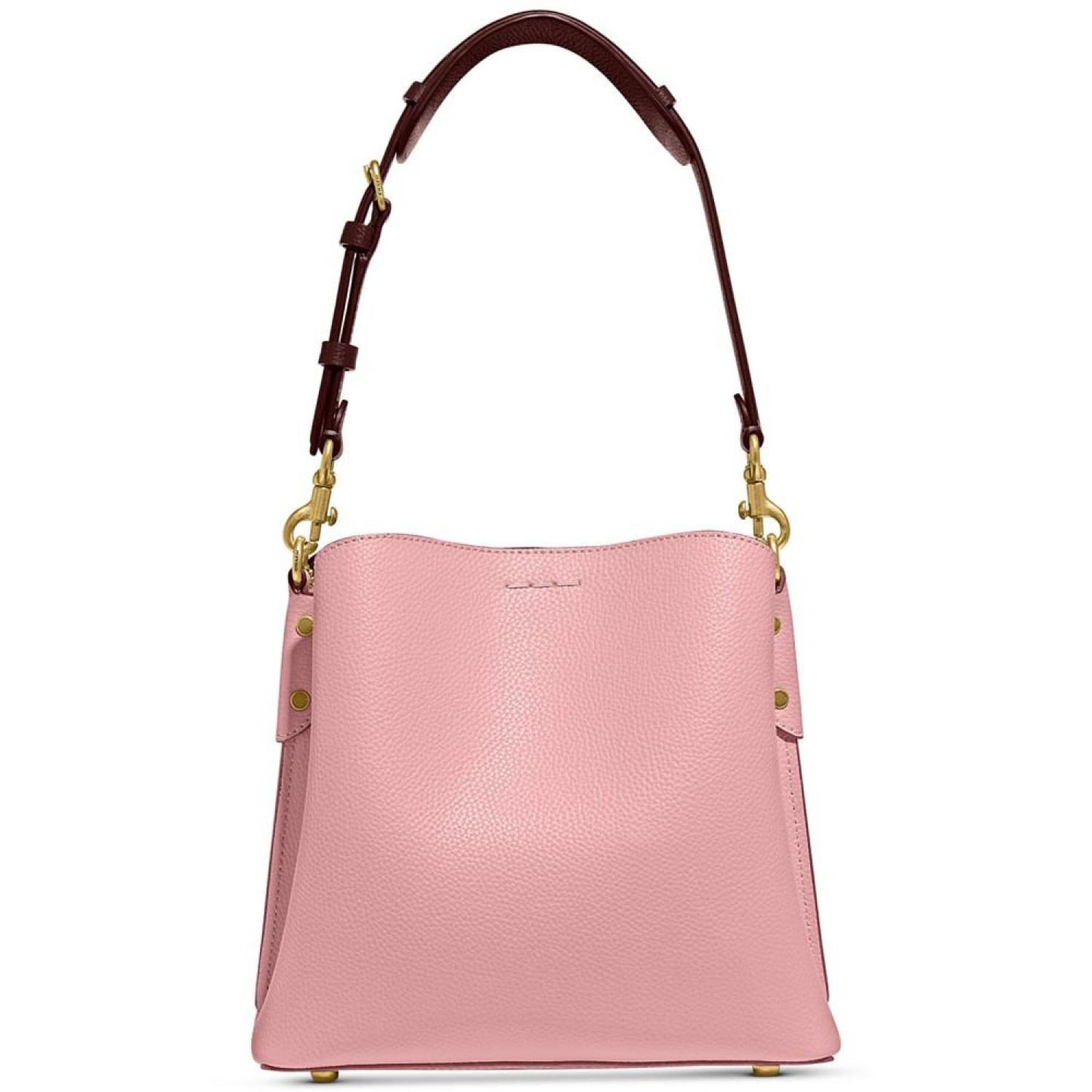 Pebble Leather Willow Bucket Bag with Convertible Straps