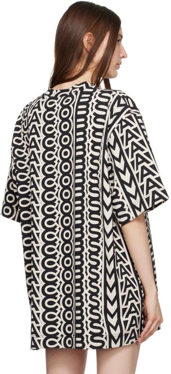 Black & Beige 'The Monogram' T-Shirt