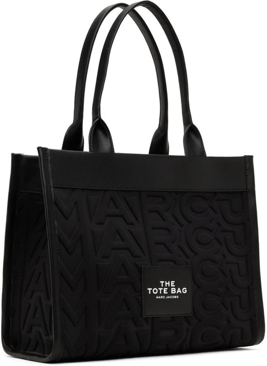 Black Large 'The Monogram' Tote