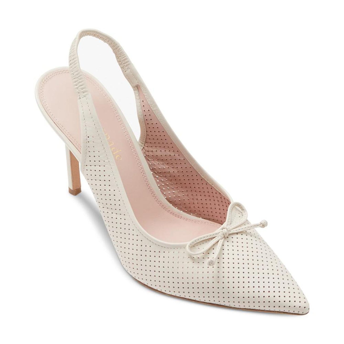 Women's Veronica Pointed-Toe Perforated Slingback Pumps
