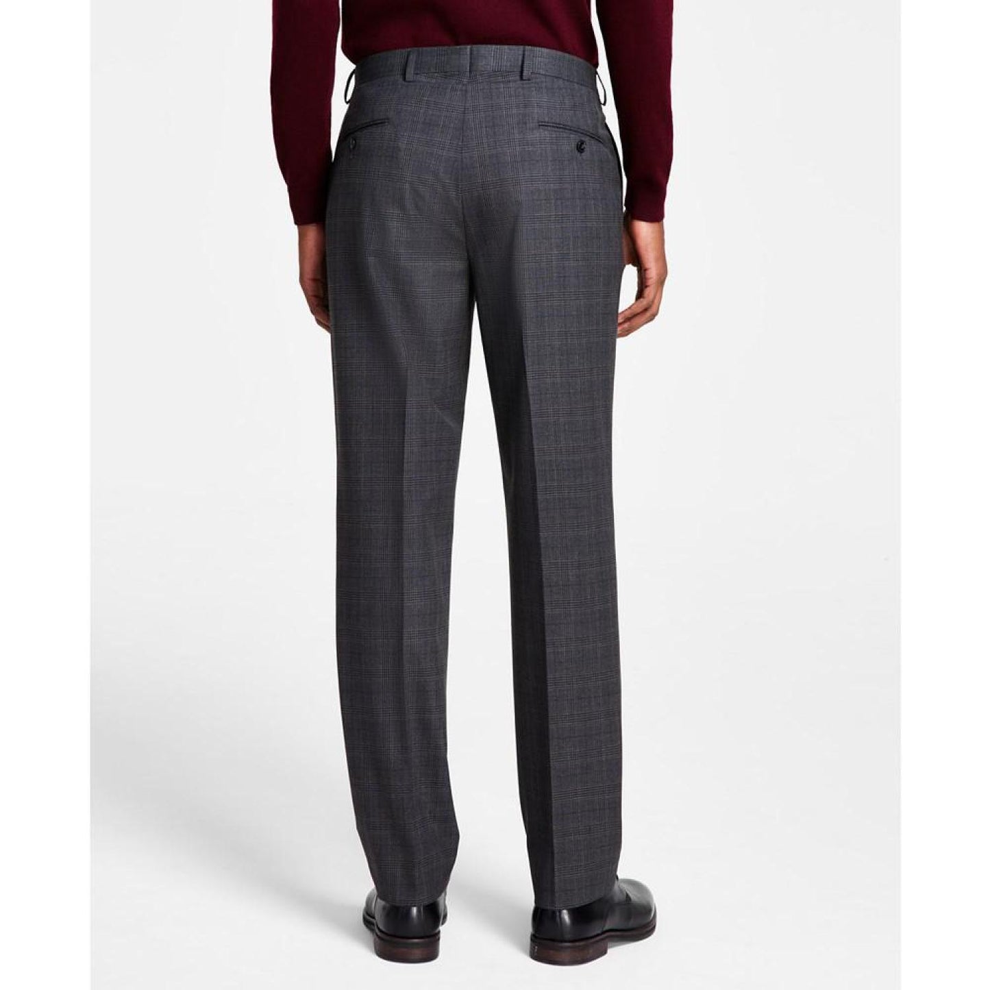 Men's Classic Fit Flat Front Creased Pants