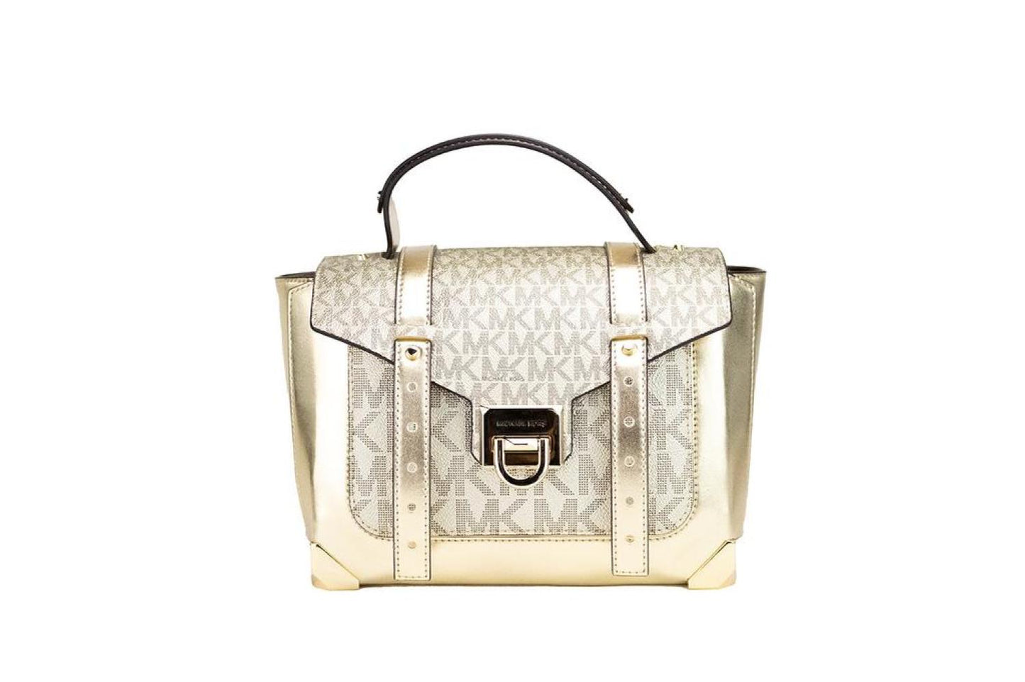 Michael Kors Manhattan Medium Pale  Leather Top Handle Satchel Bag Women's Purse