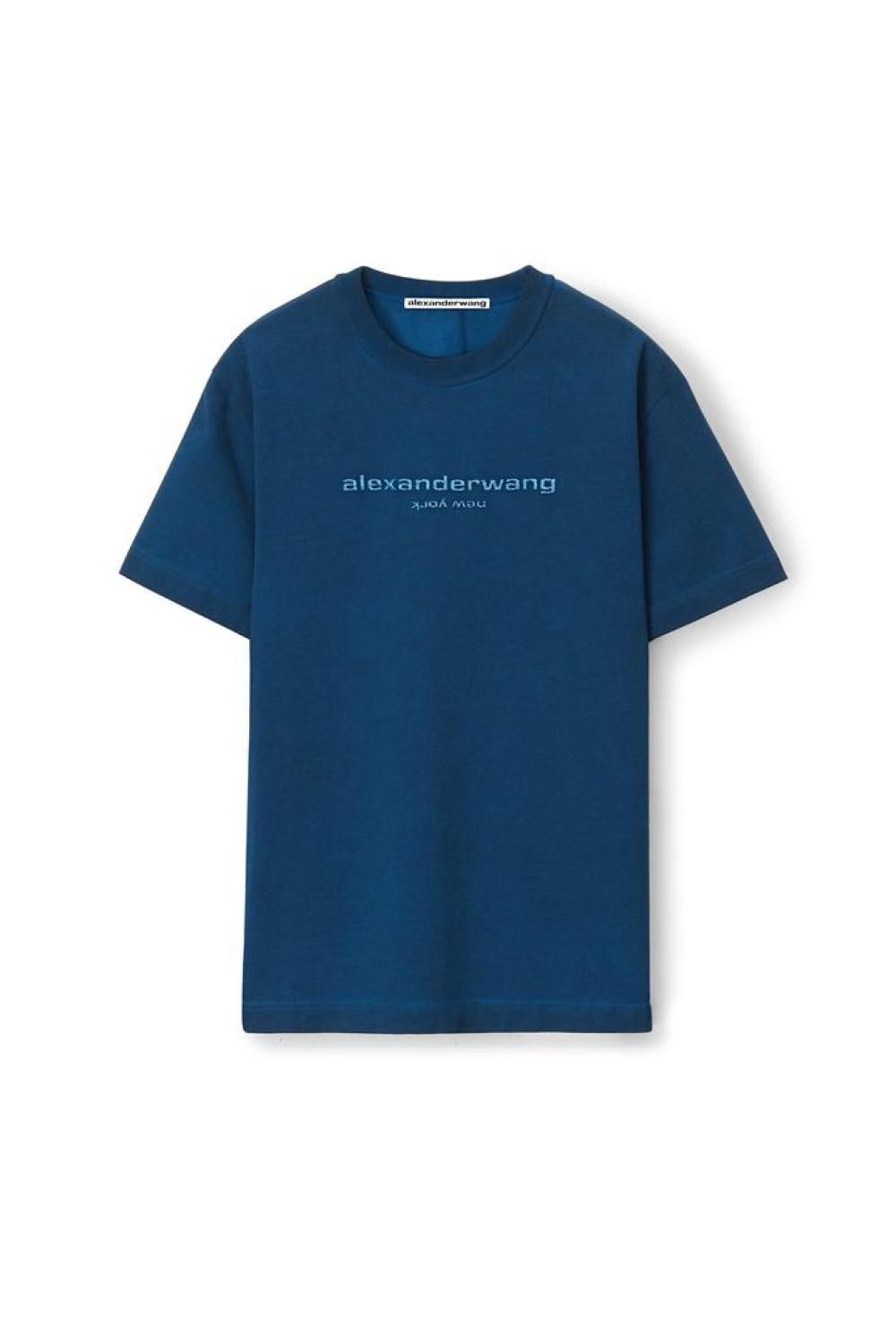 Short Sleeve Glitter Puff Logo Tee