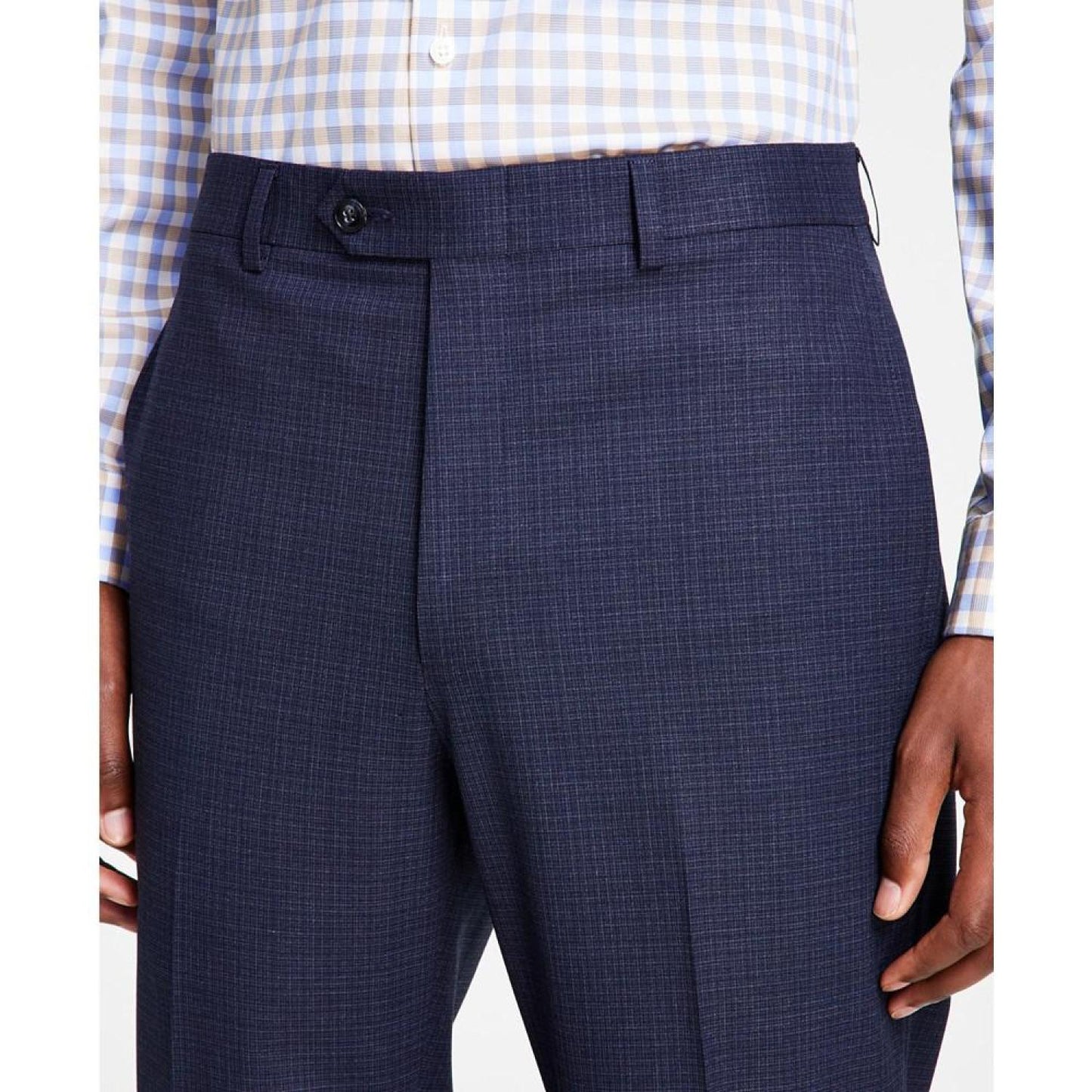 Men's Classic Fit Flat Front Creased Pants