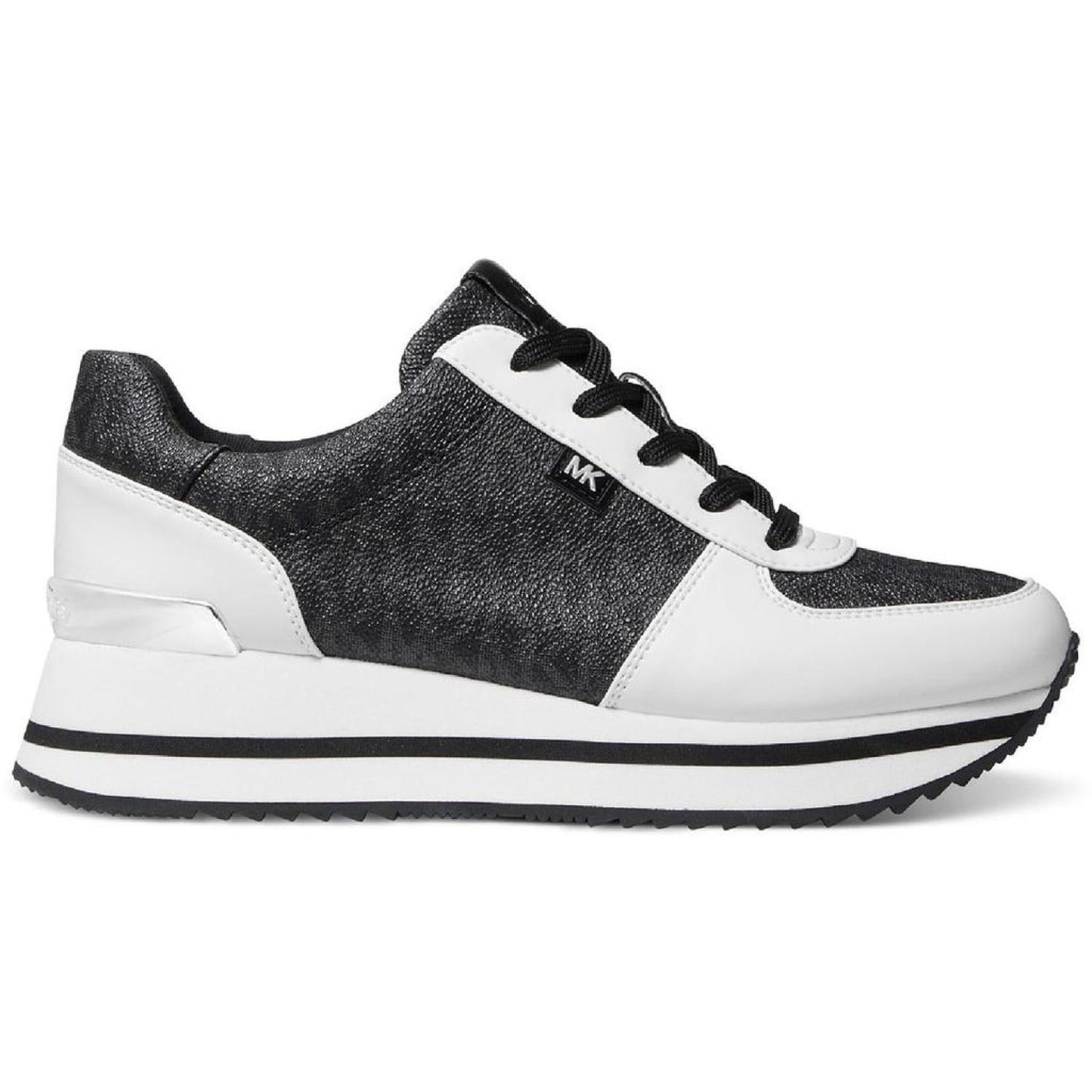 Monique Trainer Womens Faux Leather Lifestyle Casual and Fashion Sneakers