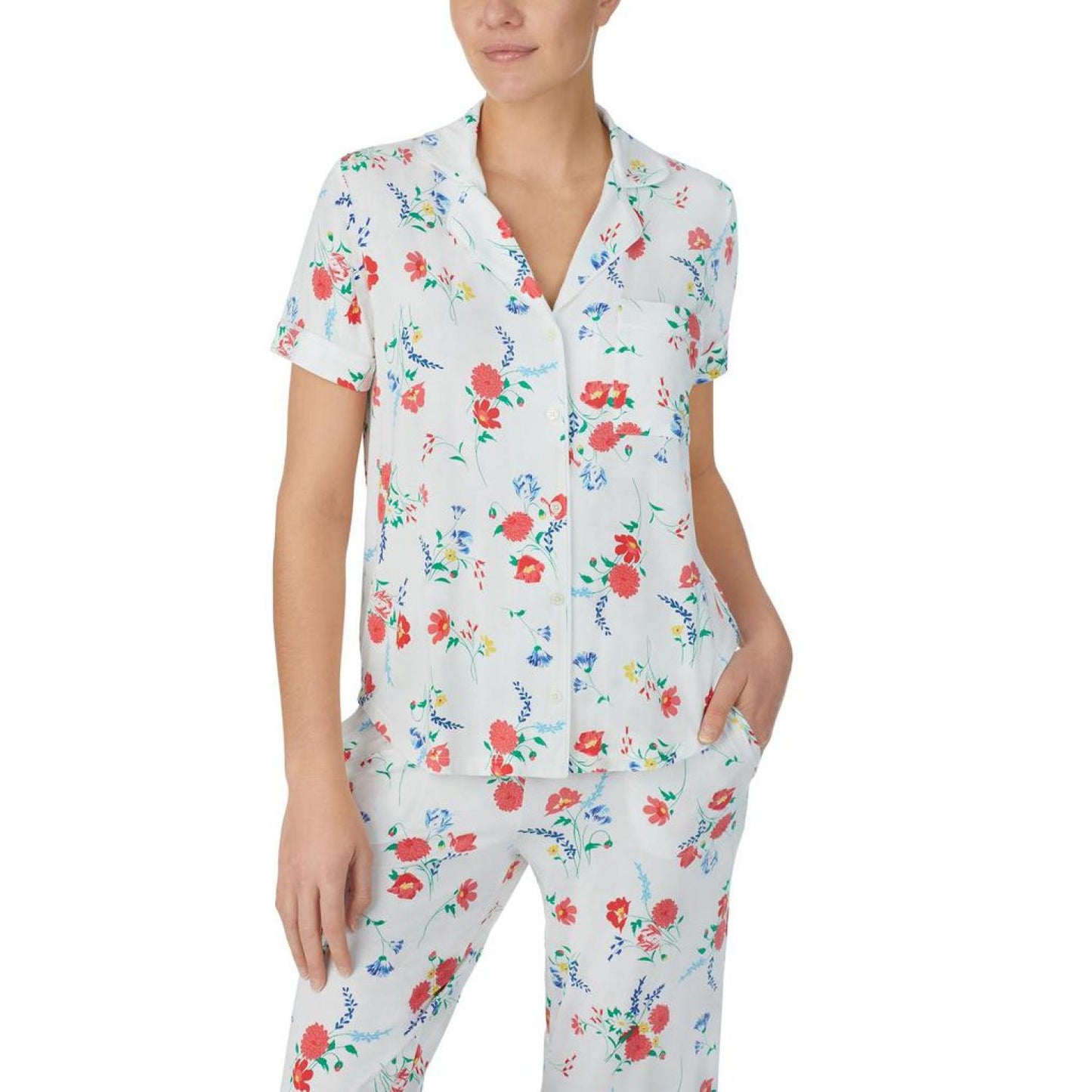 Modal Jersey Short Sleeve Capris Set