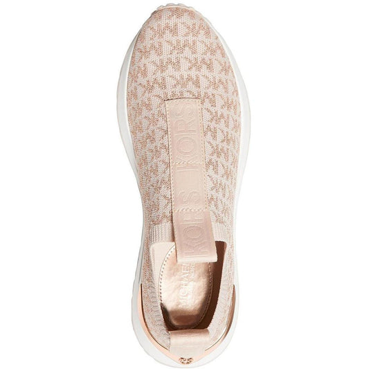 Bodie Womens Metallic Logo Casual and Fashion Sneakers