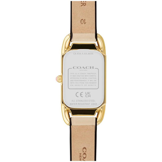 Women's Cadie Quartz Ivory Leather Strap Watch 17.5mm x 28.5mm