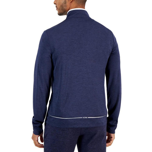 Men's Athletic-Fit Wrinkle-Resistant Performance Stretch 1/4-Zip Mock Neck Sweatshirt