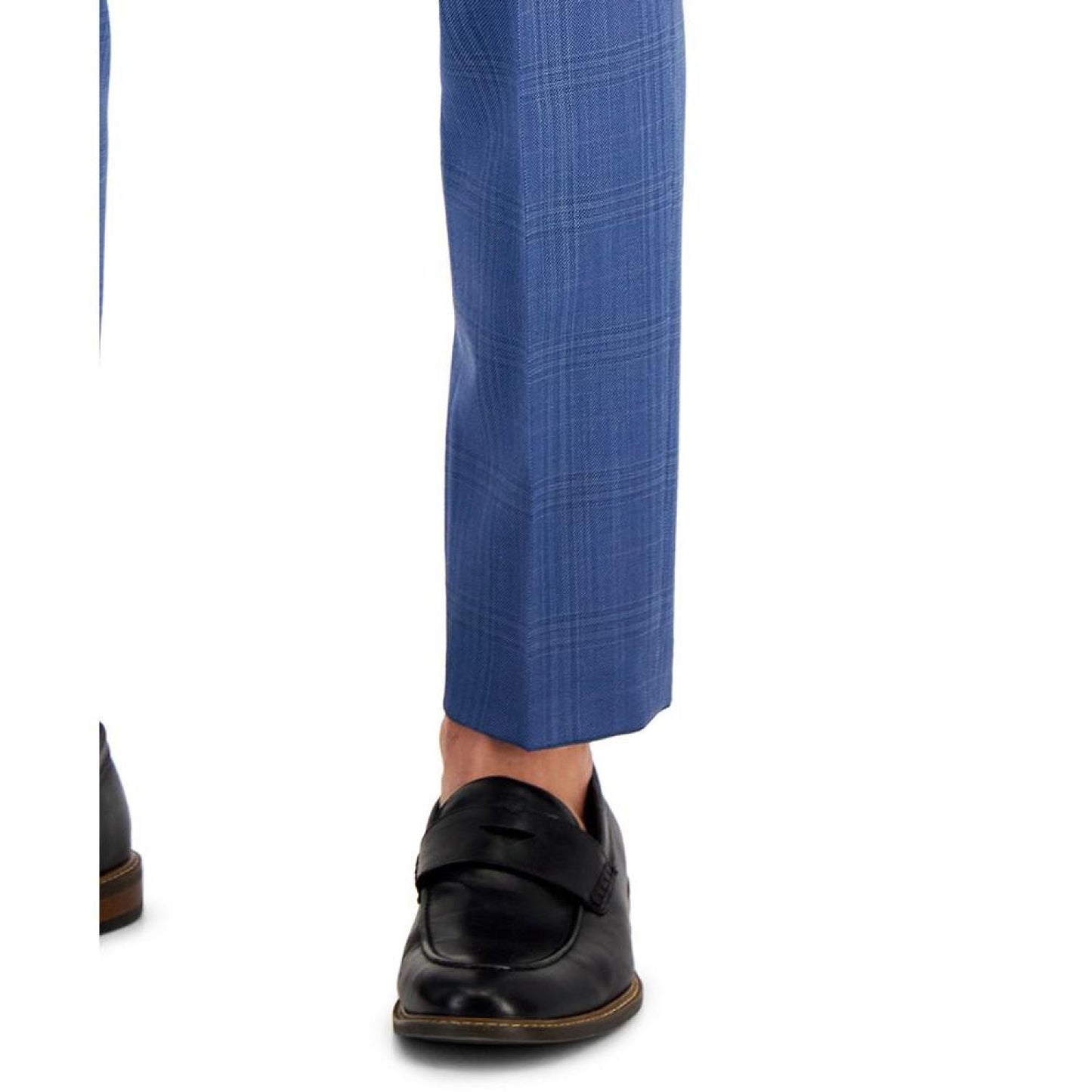 Men's Slim-Fit Plaid Superflex Suit Pants