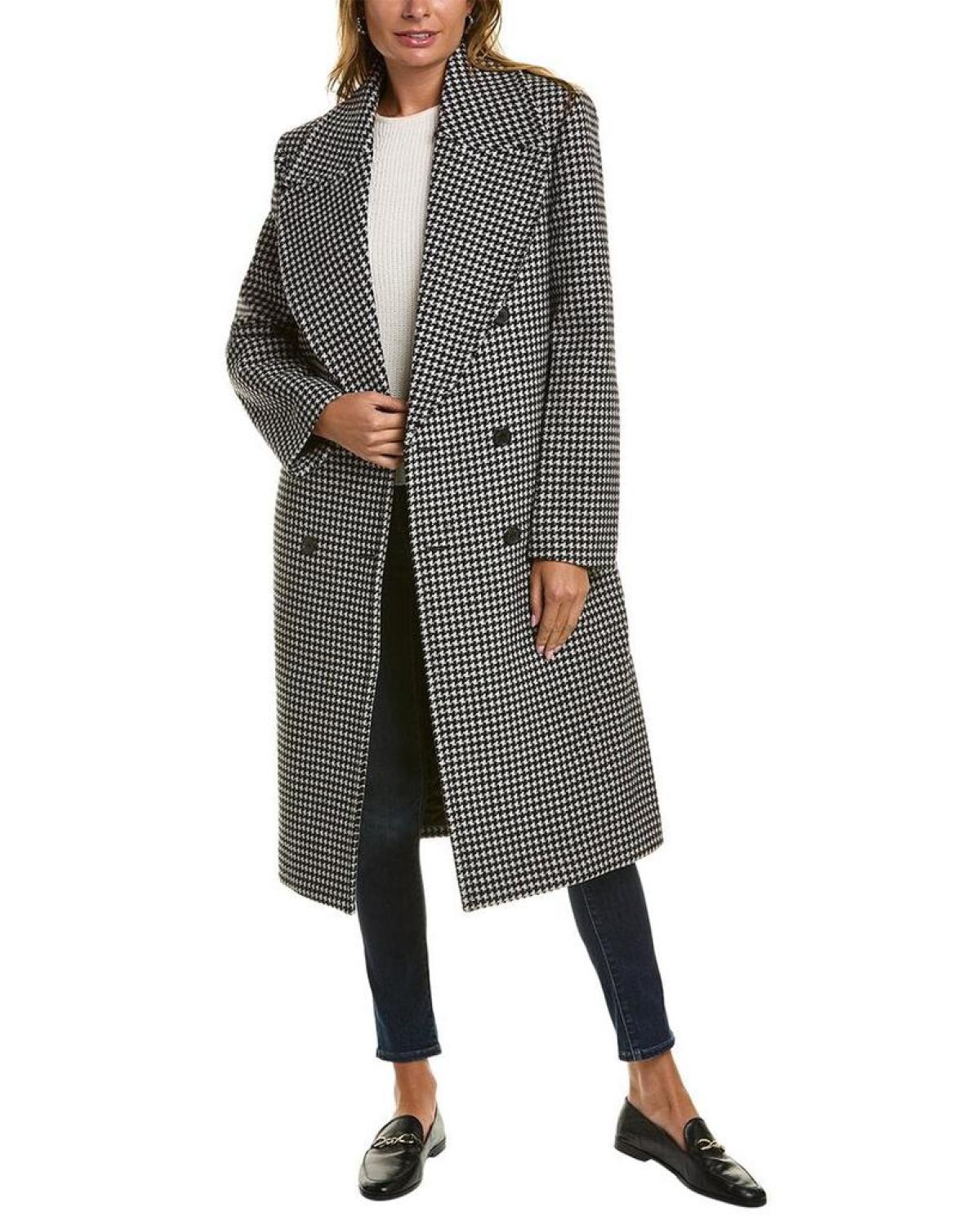Michael kors sales wool melton coat
